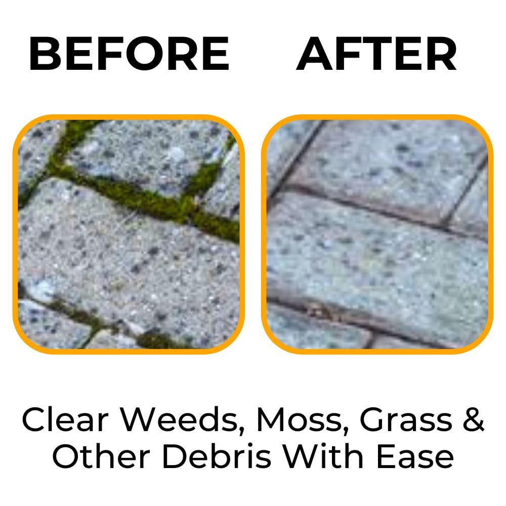 Lazy-Weeder Electric Weed Remover Brush Tool Moss Patio Block Paving Cleaner 2kg 400w