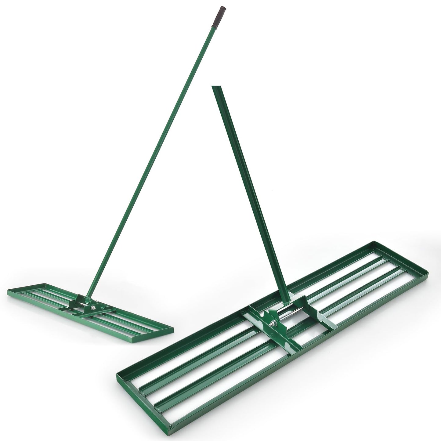 COSTWAY Lawn Leveling Rake, 30”/36”/42” x 10” Lawn Leveler with 77” Ergonomic Handle, Heavy Duty Landscape Rake Soil Leveling Tool for Garden, Golf Course and Farm (36” x 10”/91 x 25cm)