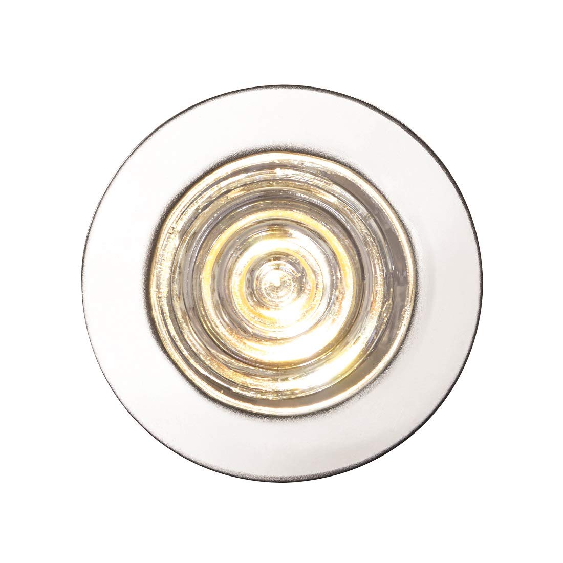 IKON PRO Pack of 10 Colour Changing (CCT) Warm & Cool White LED 25mm Round Stainless Steel Outdoor Garden Decking Pathway Kitchen Plinth Lights Kit - IP67