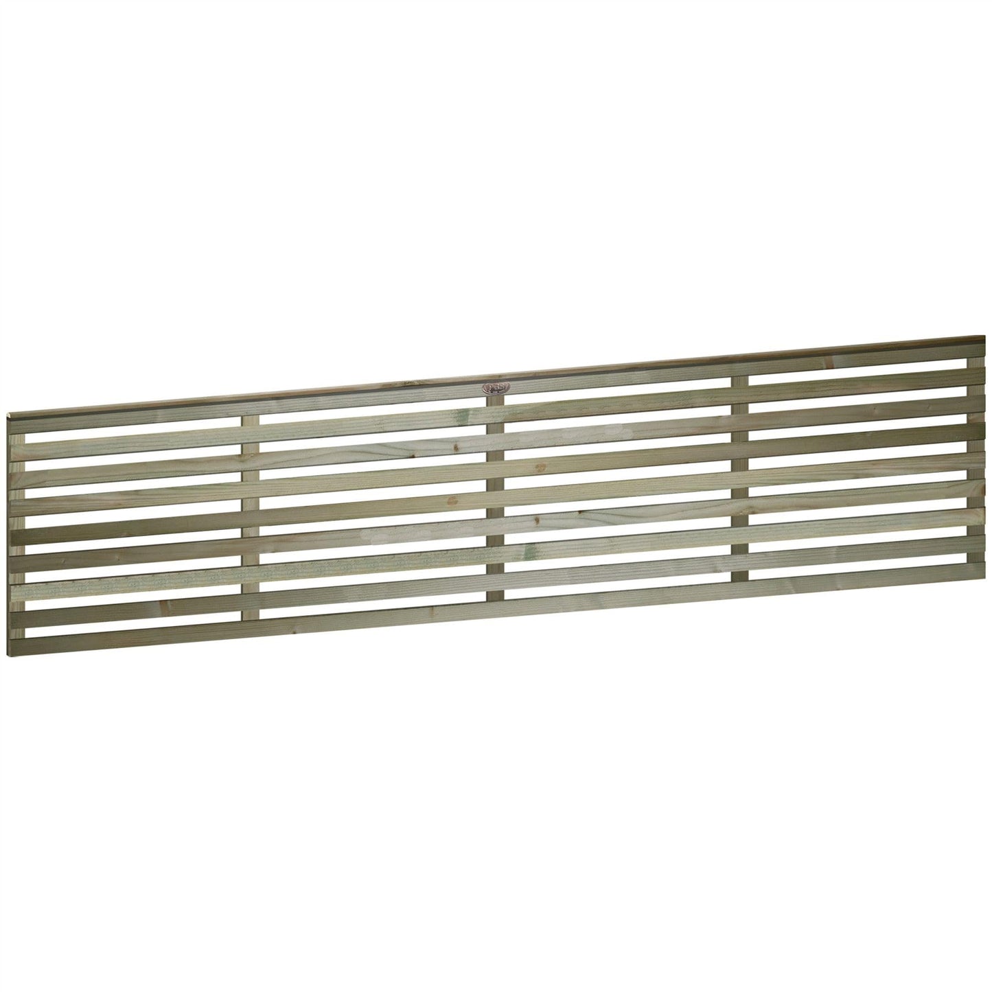 Premier Garden Supplies Vogue Trellis Panel - Venetian Slatted Garden Fence Topper - Horizontal Wooden Slats - A Modern Decorative Style - Pressure Treated (Tanalised) Pergola Wall Art - 6ft x 1.5ft
