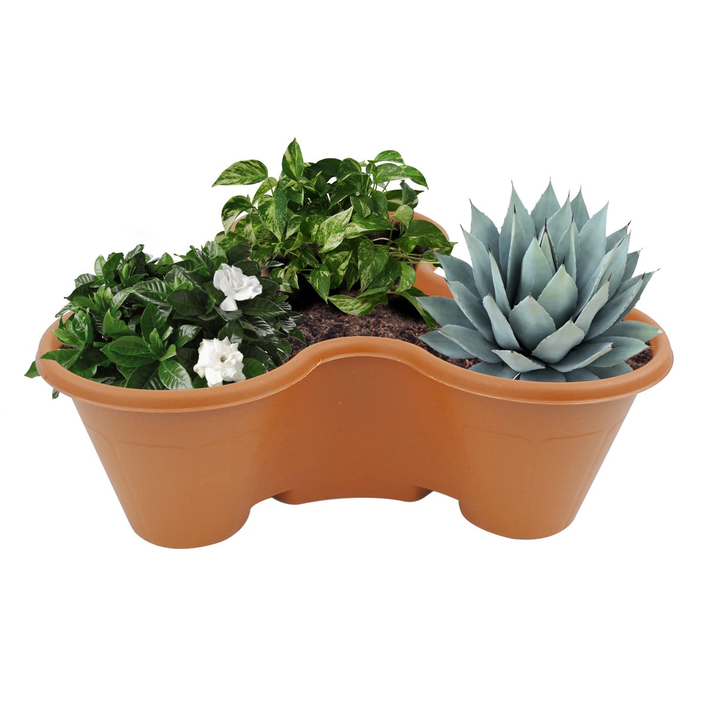 AGP ADVANCED GLOBAL PRODUCTIONS Outdoor Strawberry Planters Stackable Garden Vertical Plant Pot Flower Herbs Box (6 x Black)