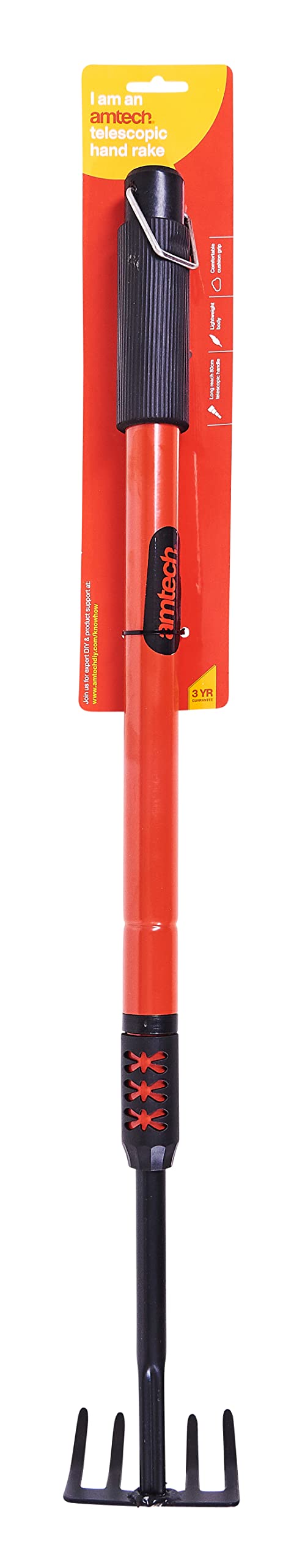Amtech U1380 Telescopic hand rake