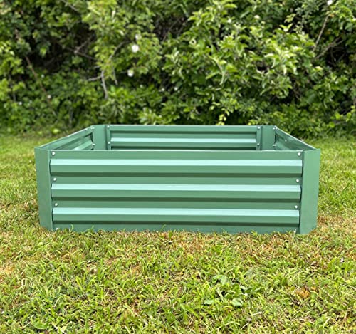 Selections Metal Raised Vegetable Bed in Green (100cm x 100cm x 30cm)
