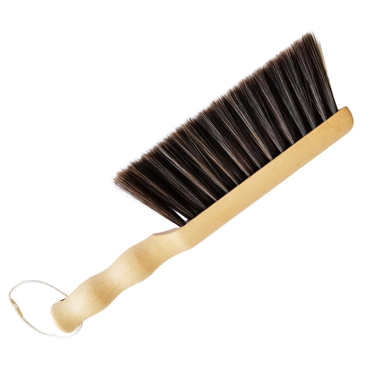 Dust Brush, 30cm Wooden Handle Soft Bristles Cleaning Brush for Bed, Sofa, Furniture, Clothes