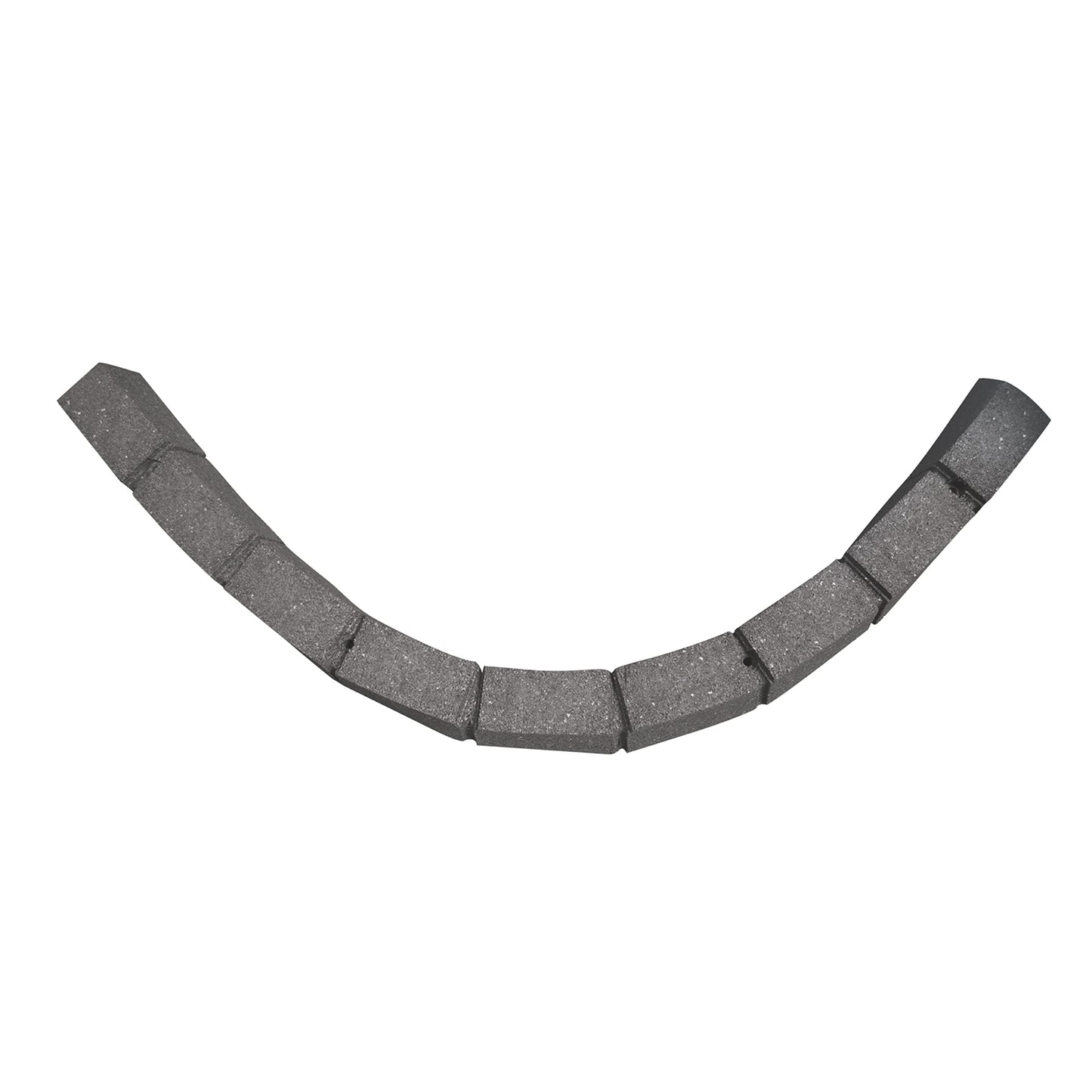 Nicoman Roman Castle Stone Garden Border 4-ft Rubber Landscape Edging Section 120cm, Grey, Pack of 1