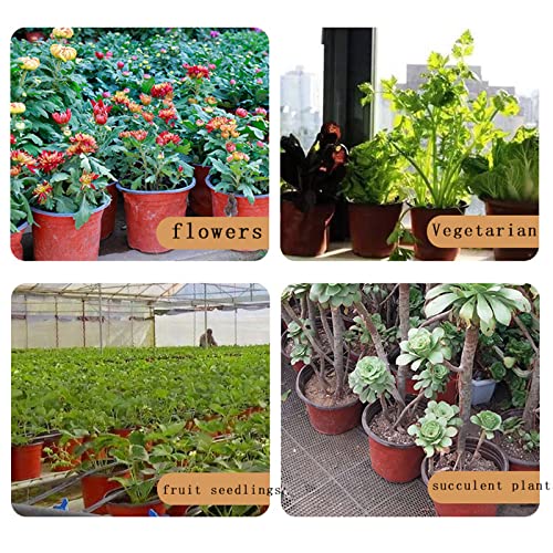 ASOPFYUM Plant Pots, 100 Seedling Pots, 10cm Plastic Flower Pot for Growing Flowers, Succulents, Plant Pots, Gardener Potted Small Flower Pots Outdoors, Pot Plant Container for Seedlings