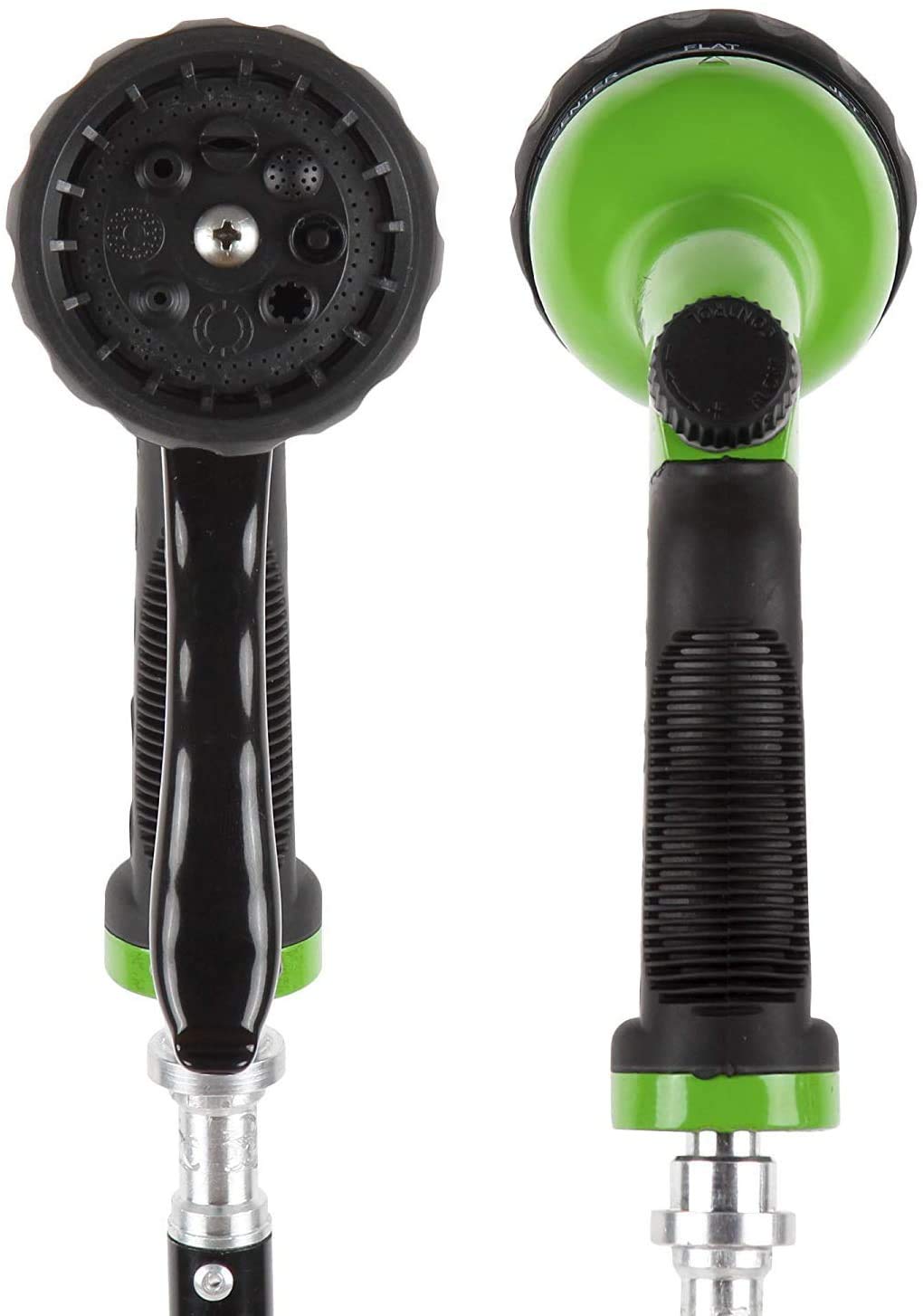 Signature Garden High Pressure Water Hose Spray Nozzle Sprinkler Head Hose Attachment - 8 Sprayer Patterns - Garden Hose Nozzle - Watering Lawns & Gardens, Washing Cars & Pets (Green)|Home Improvement