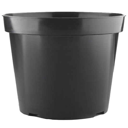 5 x 10L Easy Release Black Plastic Plant Pots, Large And Small Plant Pots Outdoor or Indoor Flower pot for Healthy Root Growth Lightweight & Weather Resistant for Flowers, Plants And Herbs