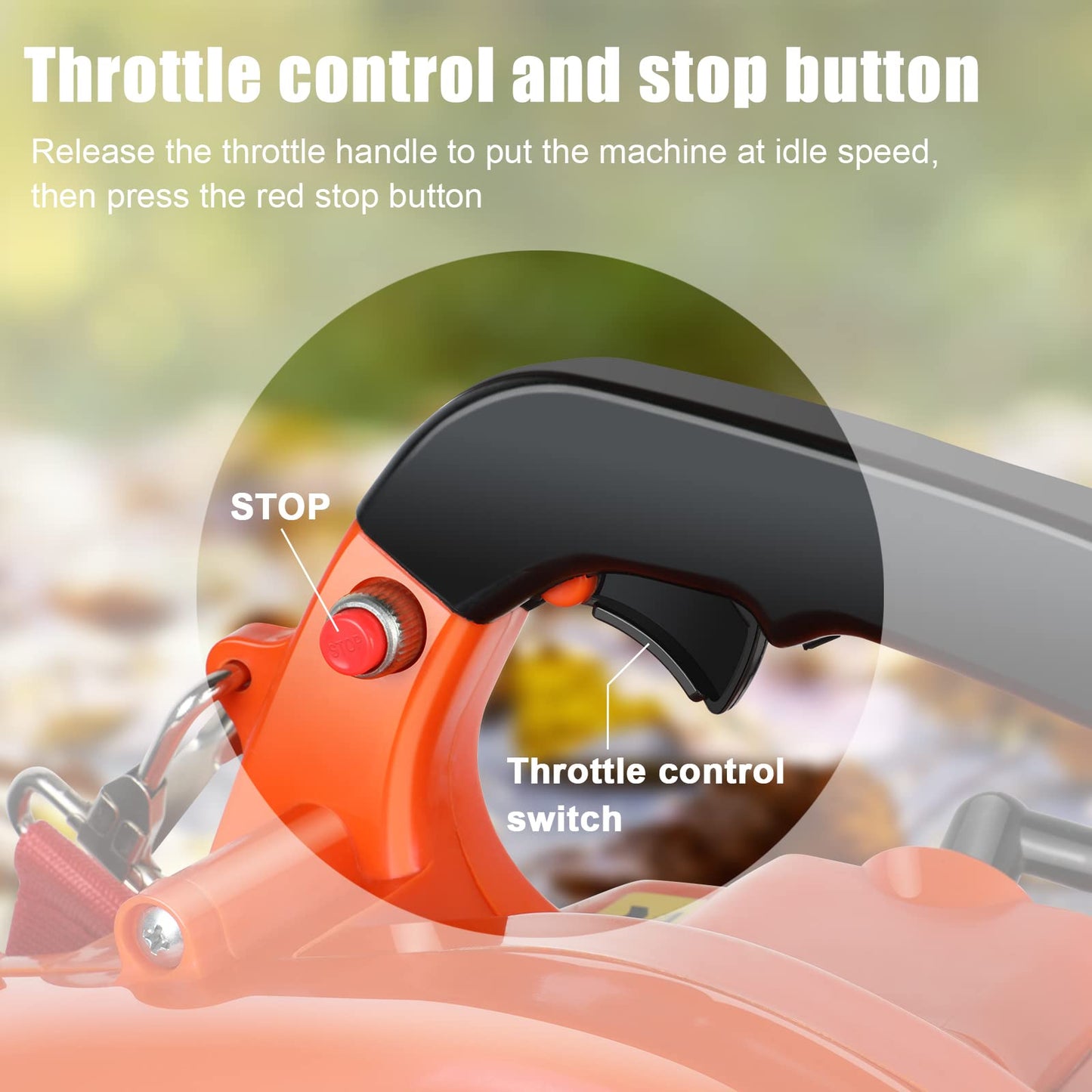 ASUNCELL Petrol Backpack Leaf Blower Fuel Leaf Blower Cordless Garden Blowers Handheld Engine Blower up to 270 Km/h airflow speed with Padded Support Straps and Detachable Tubes for Patios, Gardens