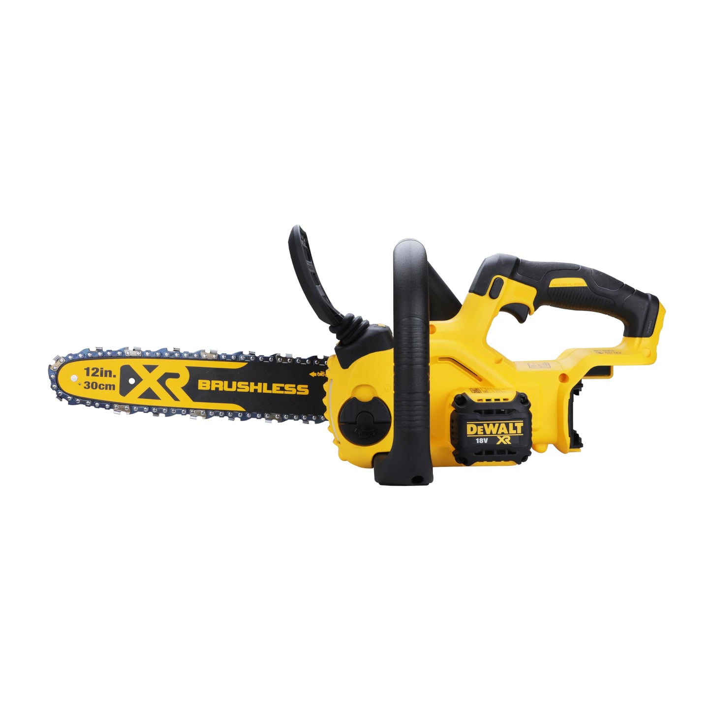 DEWALT DCM565N-XJ Electric Chainsaw 18V XR, 7.68 m/s Chain Speed, 30CM Bar & Chain