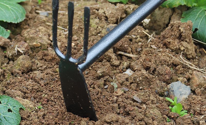 PlushPlumage Garden Hoe and Rake Two in One,Rake for Gardening,Gardening Tools,Hoe Garden Tool,Gardening Tool for Weeding
