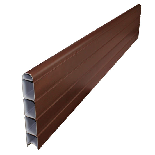 6' (1.8m) Walnut Long Composite Fence Board Plastic Eco Fencing Panel Plank Gravel Board