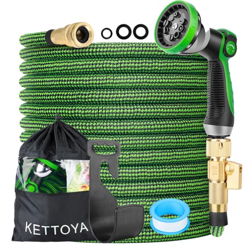 KETTOYA 100FT Expandable Garden Hose with Spray Nozzle