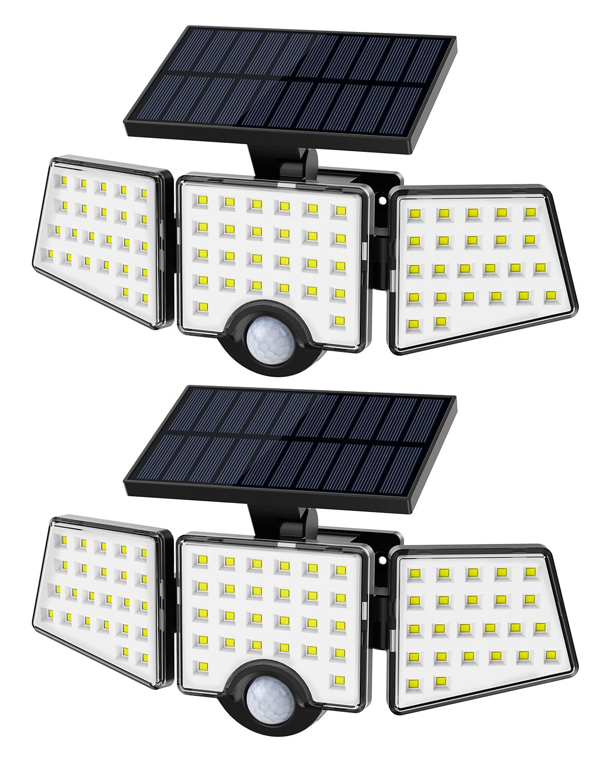 LE Lepro Solar Security Lights, 1200LM Solar Floodlights Motion Sensor with 360 Degree 3 Adjustable Heads, IP65 Waterproof, Wide Lighting Angle Solar Lights Outdoor for Yard Garage Pathway