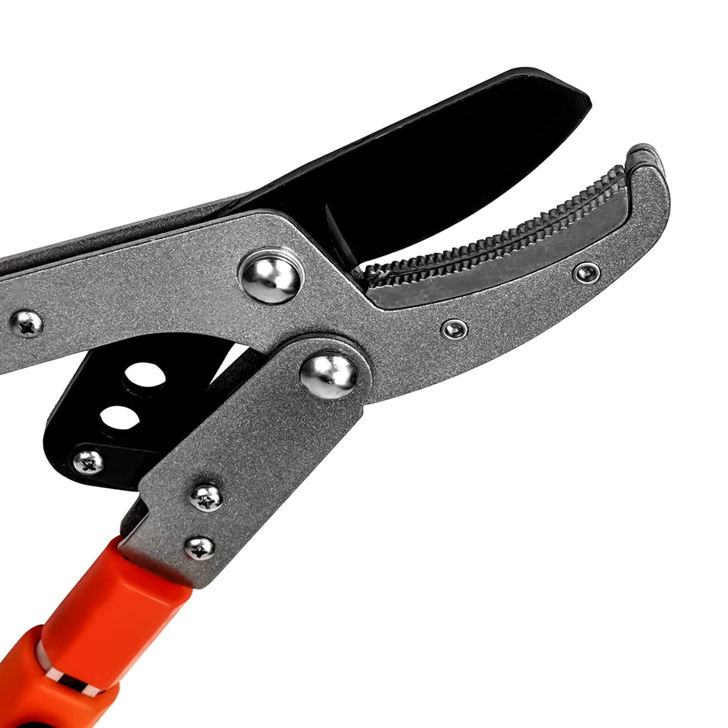 28"- 40" Extendable Tree Loppers for Gardening, Telescopic Garden loppers Long Reach, Anvil Lopper Tree Pruner, SK5 Razorsharp Blades Advance Heavy Duty Long Handled (Orange)