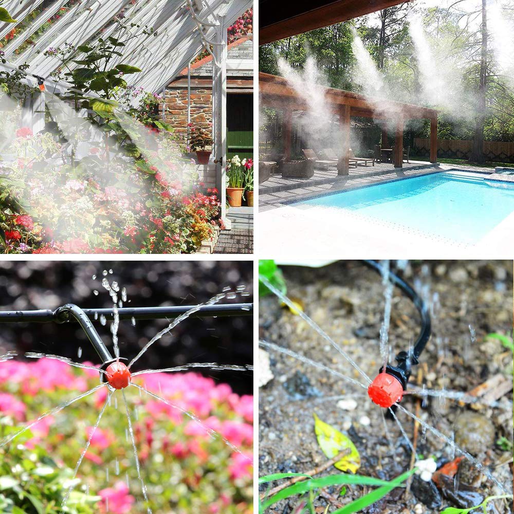 Auto Plant Watering System, MSDADA 82 FT Drip Irrigation System, Garden Irrigation System Kit, Holiday Water Irrigation Control System, Drip Feed Self Watering Systems for Outdoor Plants Greenhouse
