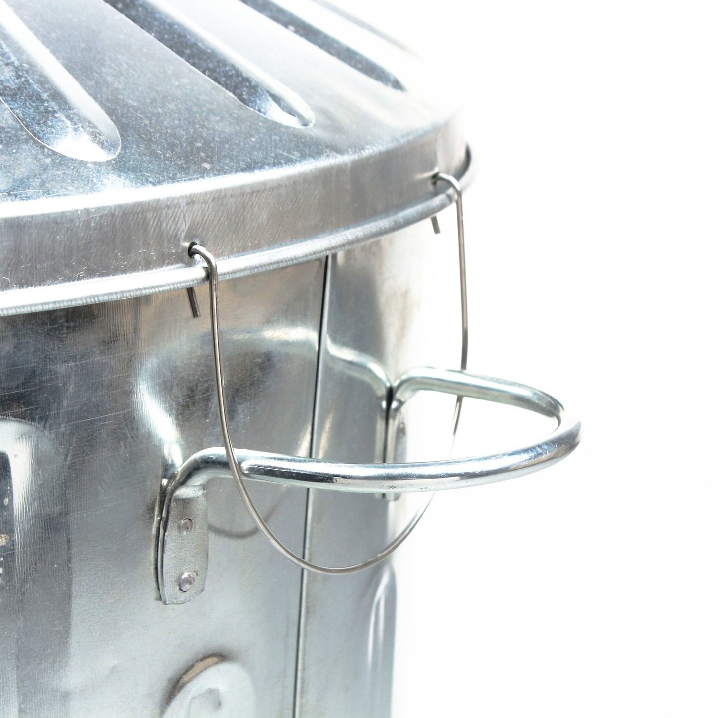 CrazyGadget® Small Medium Large Extra Large Galvanised Steel Metal Dustbin Kitchen House Garden Storage Unit Bin (60L)