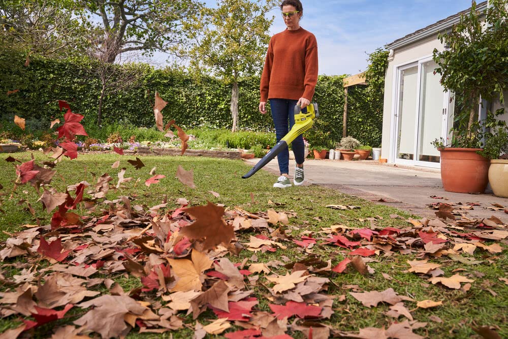 Ryobi OBL1820S ONE- Cordless Blower, Air Speed (Zero Tool), 245 km/h, 18 V, Hyper Green and Grey