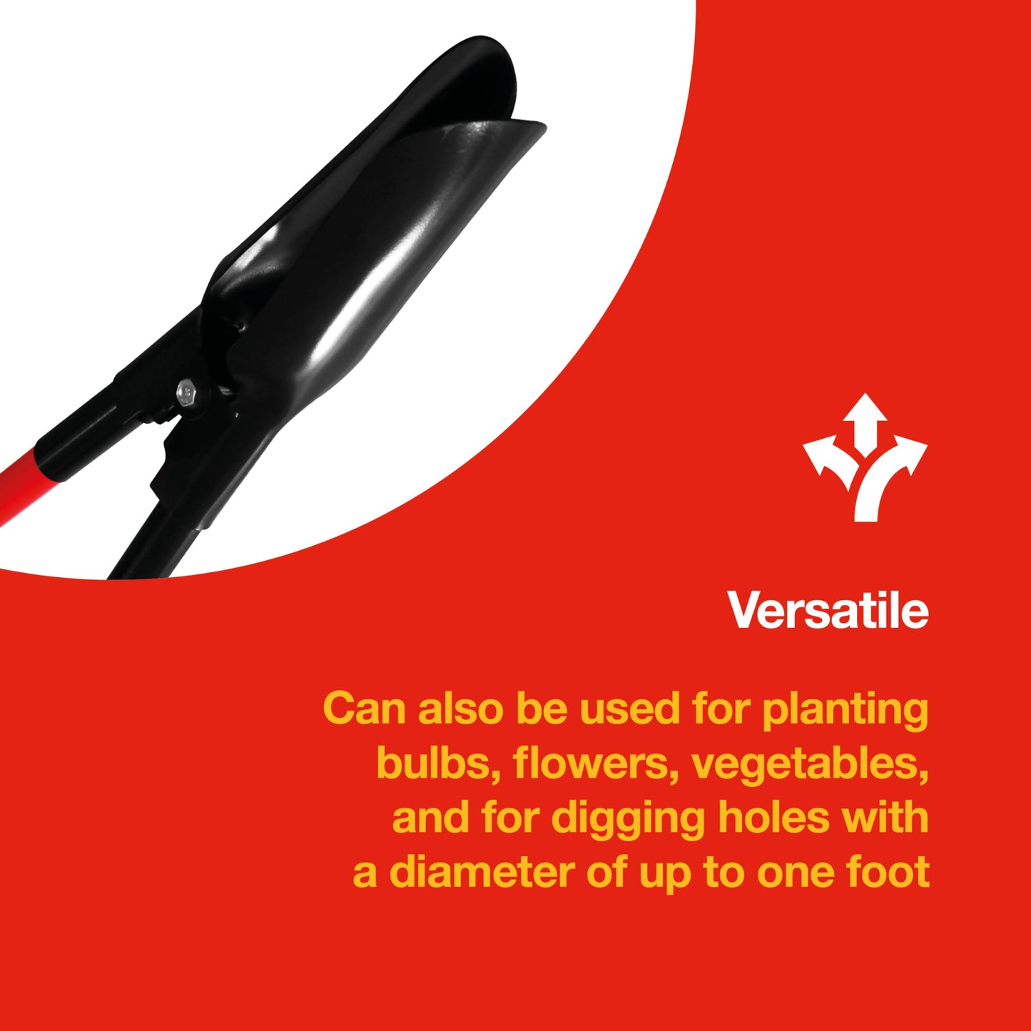 Amtech - Hole Digger for Setting Fences and Sign Posts, Planting Flowers, and More, Garden and Outdoor DIY, Corrosion-Resistant and Chemical-Resistant, Easy to Use (140cm)