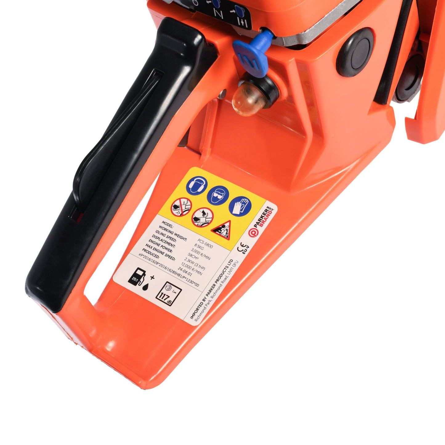 58cc 20" Petrol Chainsaw - 2 x Chains - More