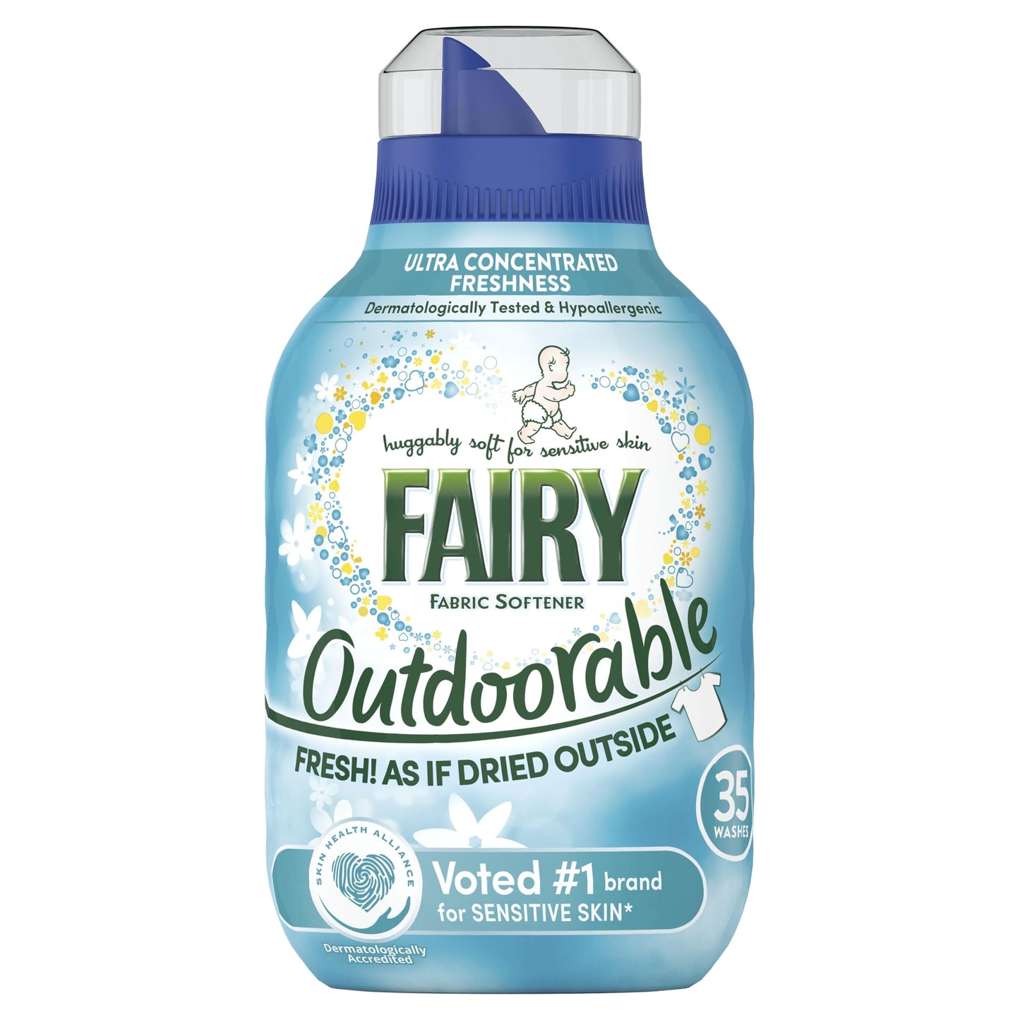 Fairy Outdoorable Fabric Conditioner, 210 Washes, Ultra Concentrated Formula For Sensitive Skin, Dermatologically Tested