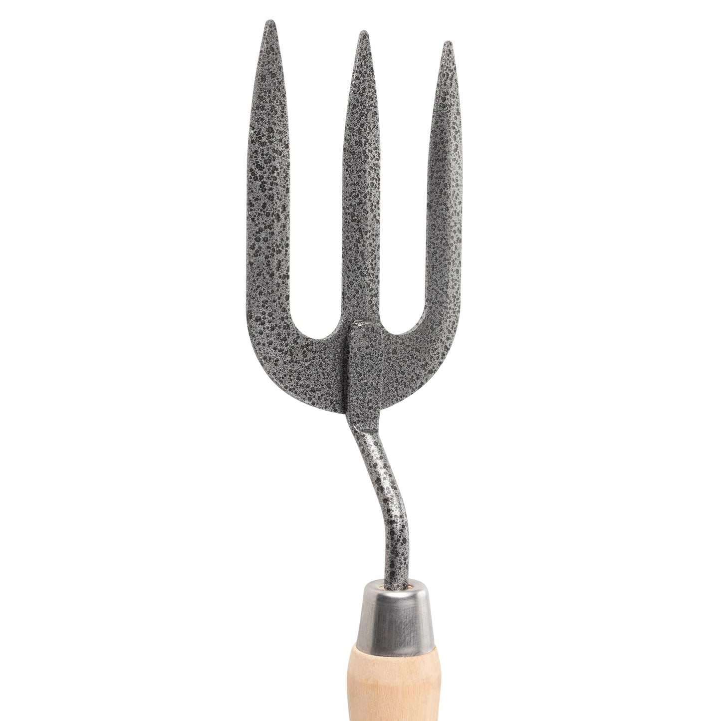 Hardys Garden Hand Fork - Heavy Duty Weed Fork - Carbon Steel Head, Contoured Ash Wood Handle - Lightweight, Durable, Corrosion Resistant Gardening Fork - Epoxy Coated Garden Tool
