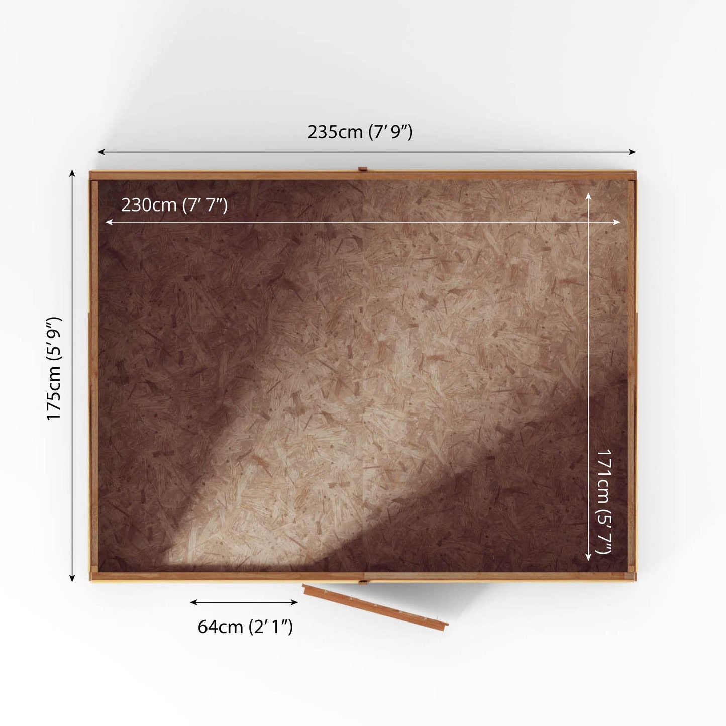 Waltons 8x6 Wooden Garden Shed | Overlap Pent Roof Storage Shed with Window | Durable 8mm Timber Cladding | Outdoor Shed for Tools, Bikes & Garden Equipment | Secure & Weather-Resistant Storage