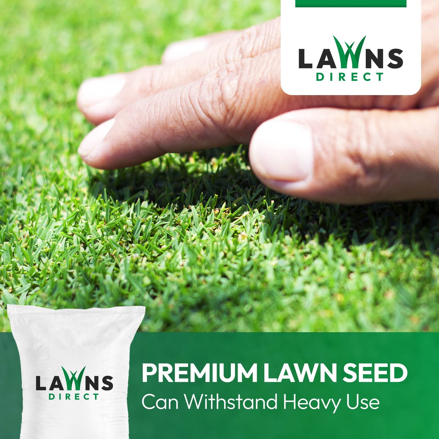 Lawns Direct™ ProGrass™ 2kg Low Maintenance Professional Fine Turf Grass Seed for That Perfect Manicured Lawn, Golf Fairways, Sports Grounds & Council-Run Areas Covering 57-100m²