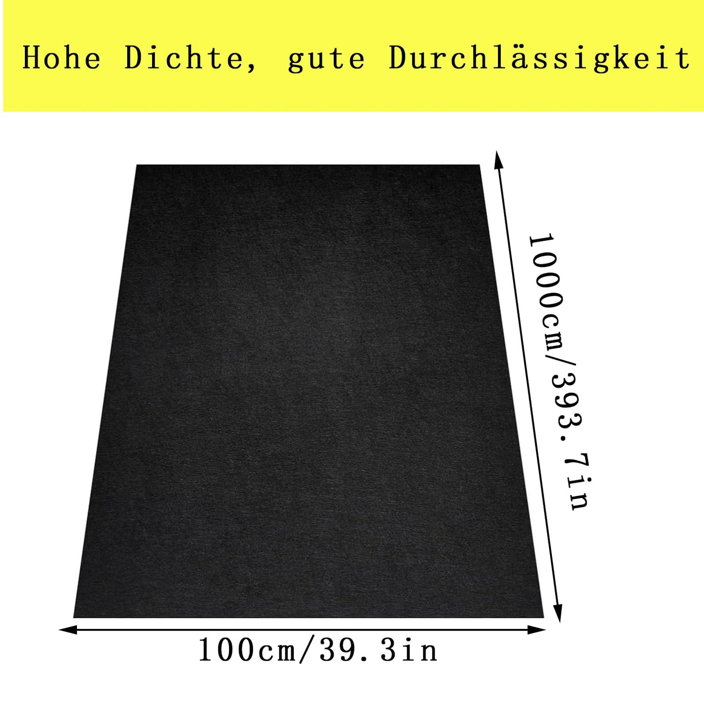 ASOENTIWOX Weed Control Membrane 1 X 10M, Garden Membrane Weed Control Fabric, Weed Suppressant Membrane, Heavy Duty Eear Resistance Weed Barrier Fabric, UV stabilised for long term use