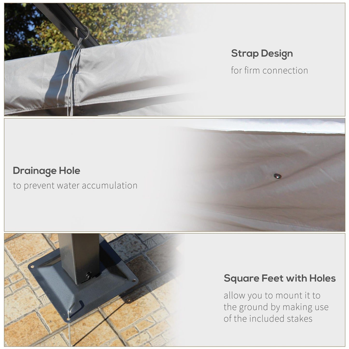 Outsunny 3.5M X 3.5M Metal Pergola Gazebo Awning Retractable Canopy Outdoor Garden Sun Shade Shelter Marquee Party BBQ, Grey