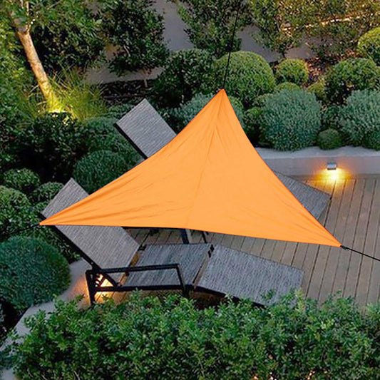 INHDBOX Triangle Sun Sail Shade Awning Canopy 4x4x4m, Waterproof Sunscreen Anti-UV Sun Sail with Free 3 * 2m Rope, Perfect for Outdoor Garden Patio Party