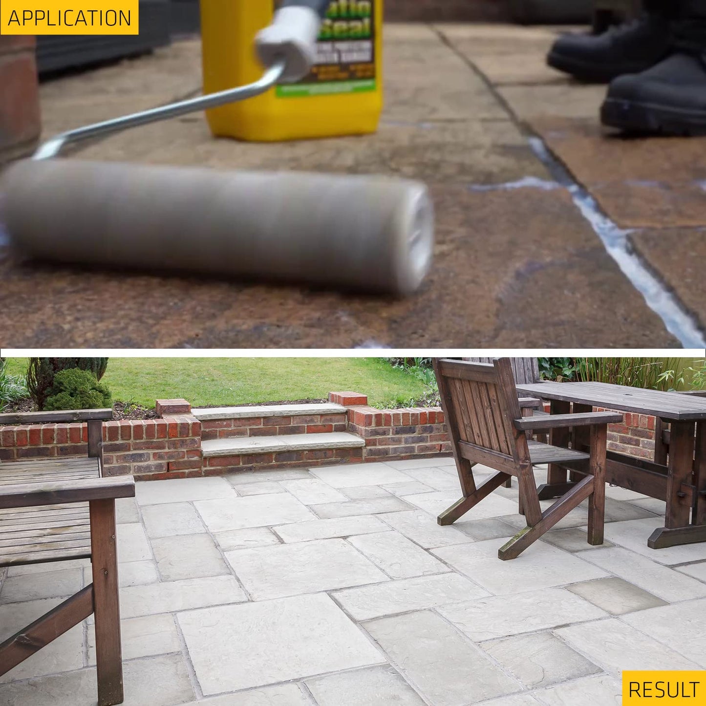 Everbuild 405 Path & Patio Seal | Long Lasting, Solvent Free & Acrylic Coating for Paths, Patios, Natural Stone & Block Paving - 5 Litre