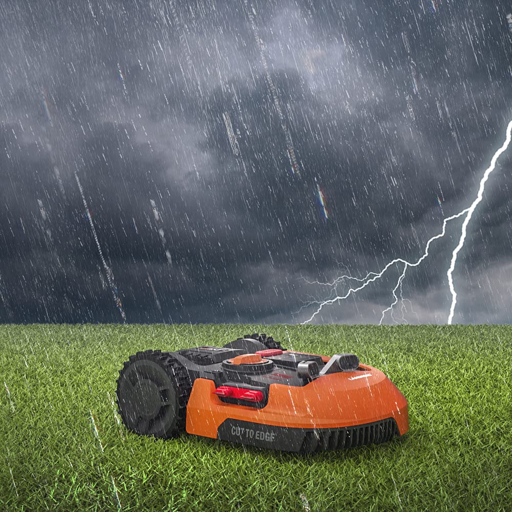 WORX Landroid WR141E Robotic Lawnmower for Medium Gardens up to 500m2 - Automatic, WiFi-Connected Robot Lawn Mower with App Control, AIA Technology and Adjustable Cutting Heights