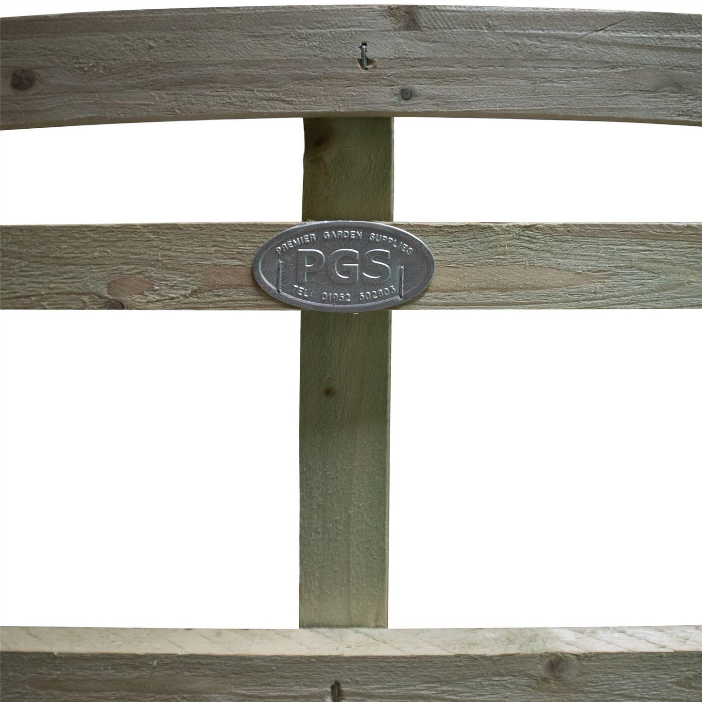 Premier Garden Standard Trellis Panels 120mm Squares Arched Design Width: 6ft (183cm) x Height @ Shoulder: 5ft (150cm) - 20cm Arch on top Fence Panel Topper Wave affect with Concave Trellis Panels