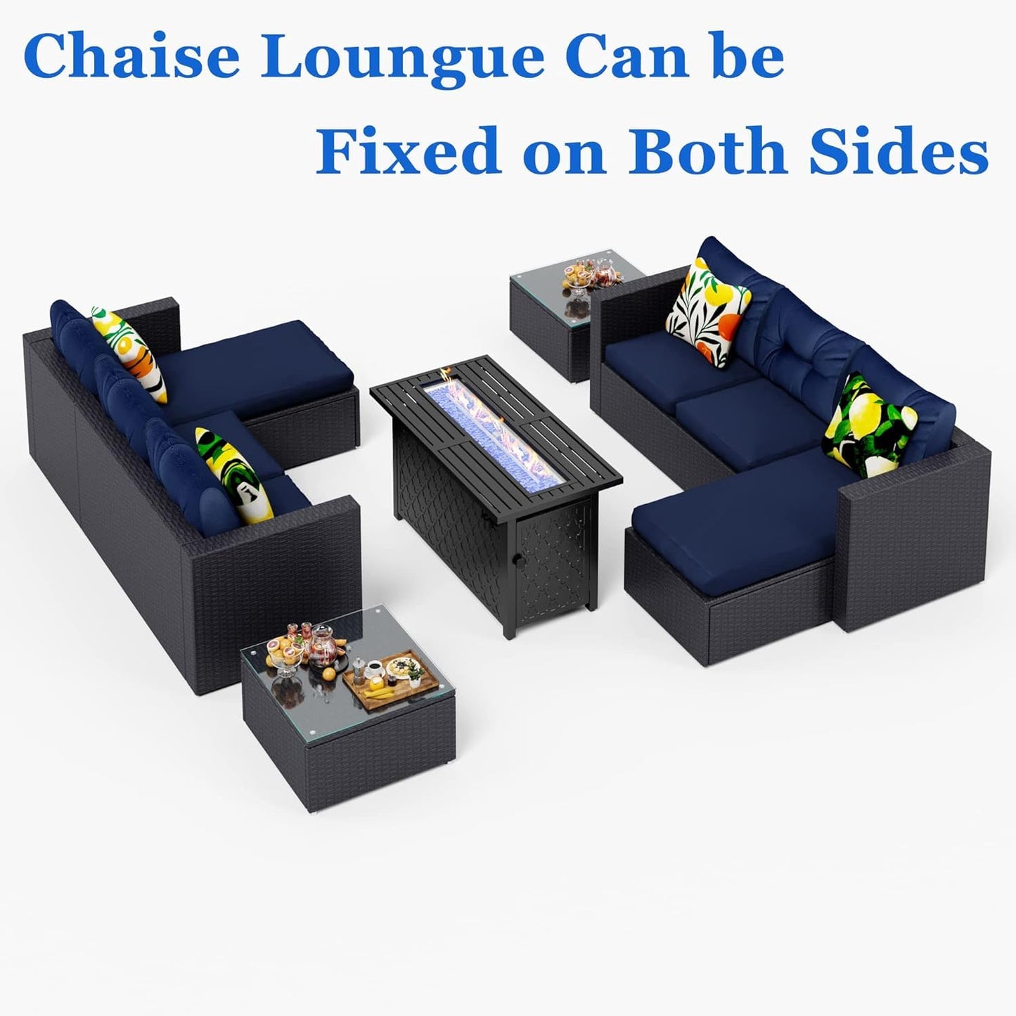 PHIVILLA Garden Furniture Rattan Garden Furniture Sets Garden Sofa Outdoor Corner Sofa Patio Furniture