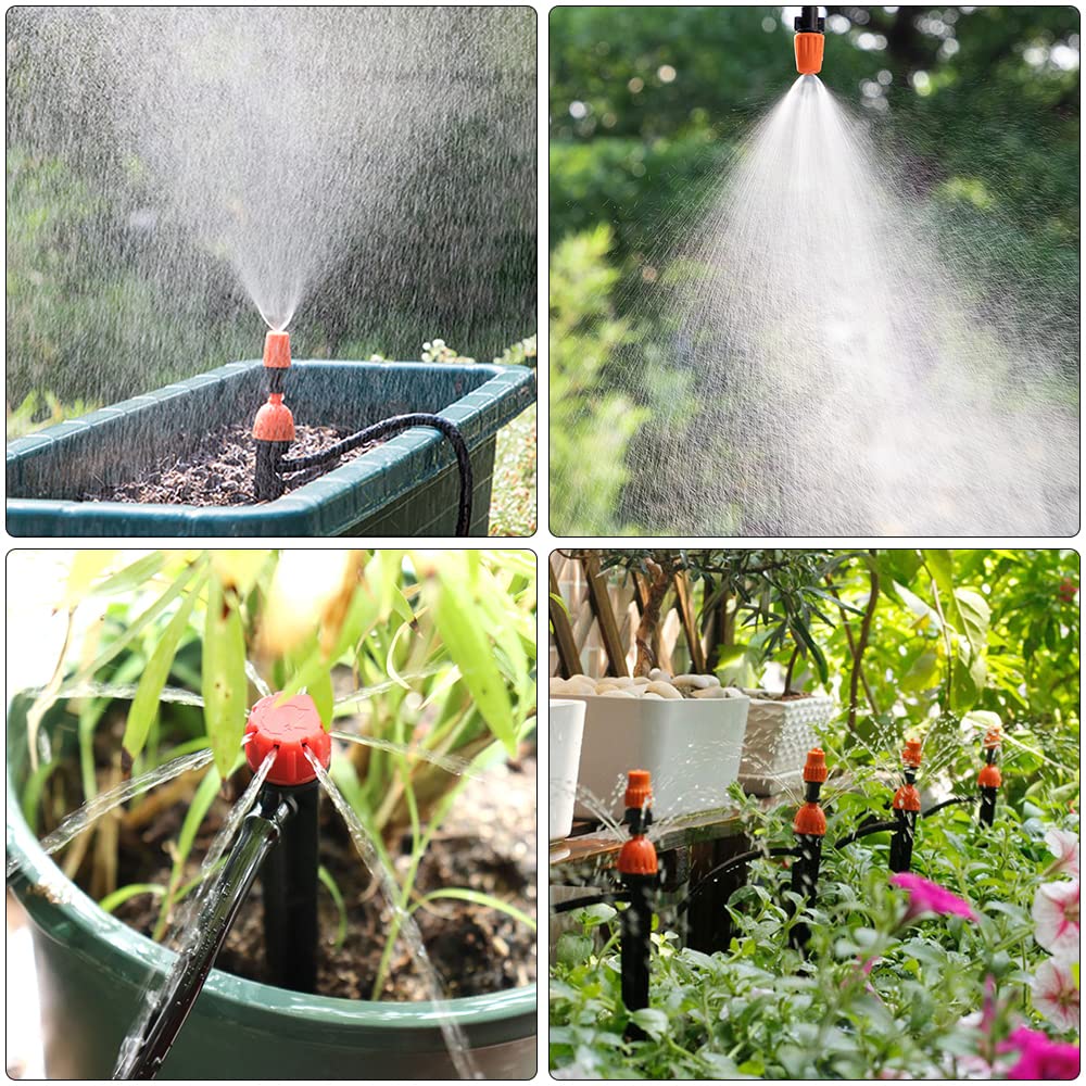 Gobesty Garden Watering System, Greenhouse 30M DIY Auto Drip Lrrigation Kit, Micro Drip Irrigation Automatic Watering System, Dripper Automatic for Lawn, Patio, Landscape, Flower Bed, Terrace Plants