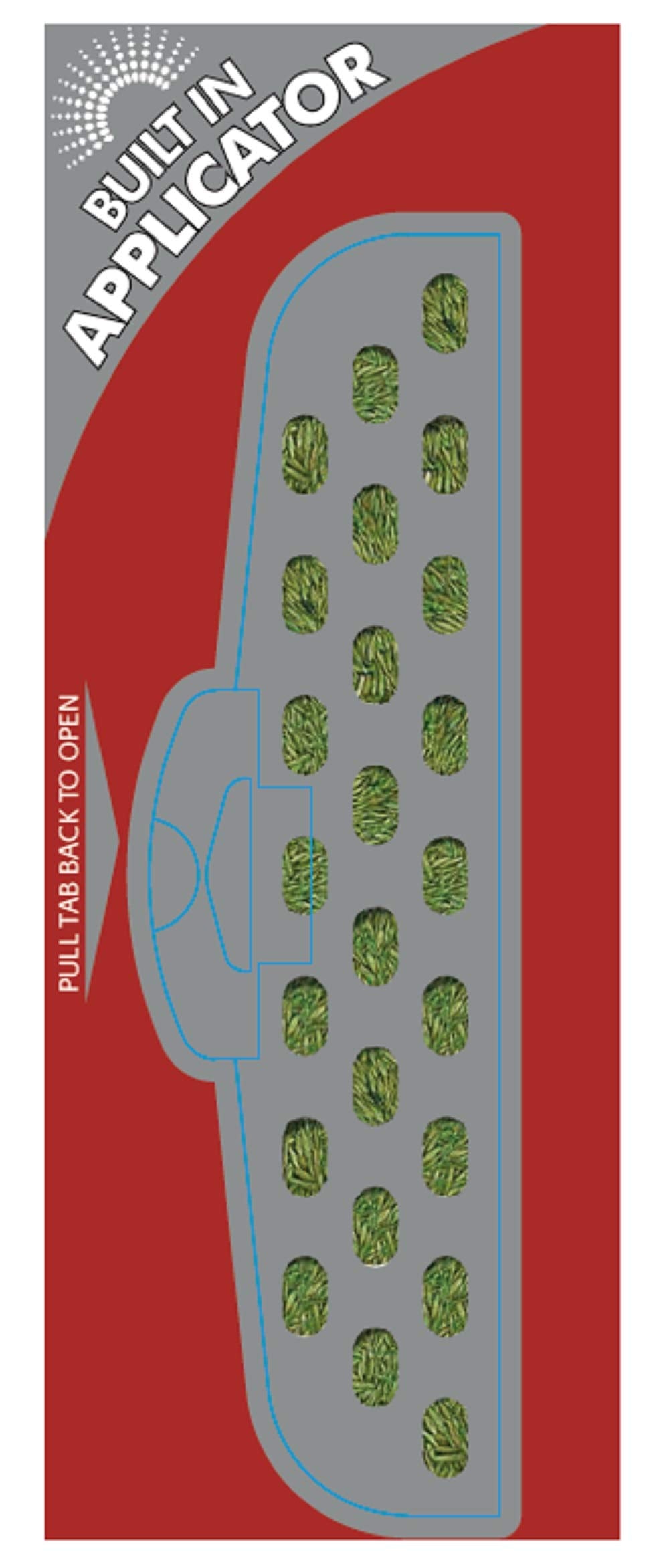 Gro-Sure 20500254 Aqua Gel Coated Fast Start Smart Grass Lawn Seed, 25 m2, 1 kg - Blue