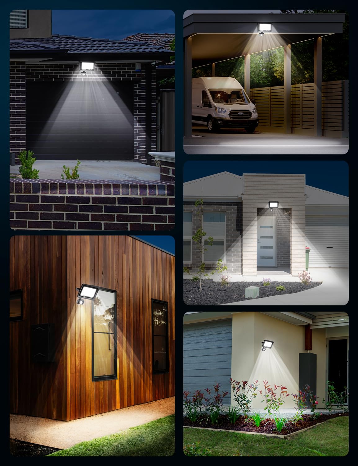 TailcasLED Security Lights Outdoor Motion Sensor 30W, 2700LM 6500K PIR Security Light with IR Remote Control, IP66 Waterproof Outdoor Lights Dimmable Floodlight for Garden Backyard