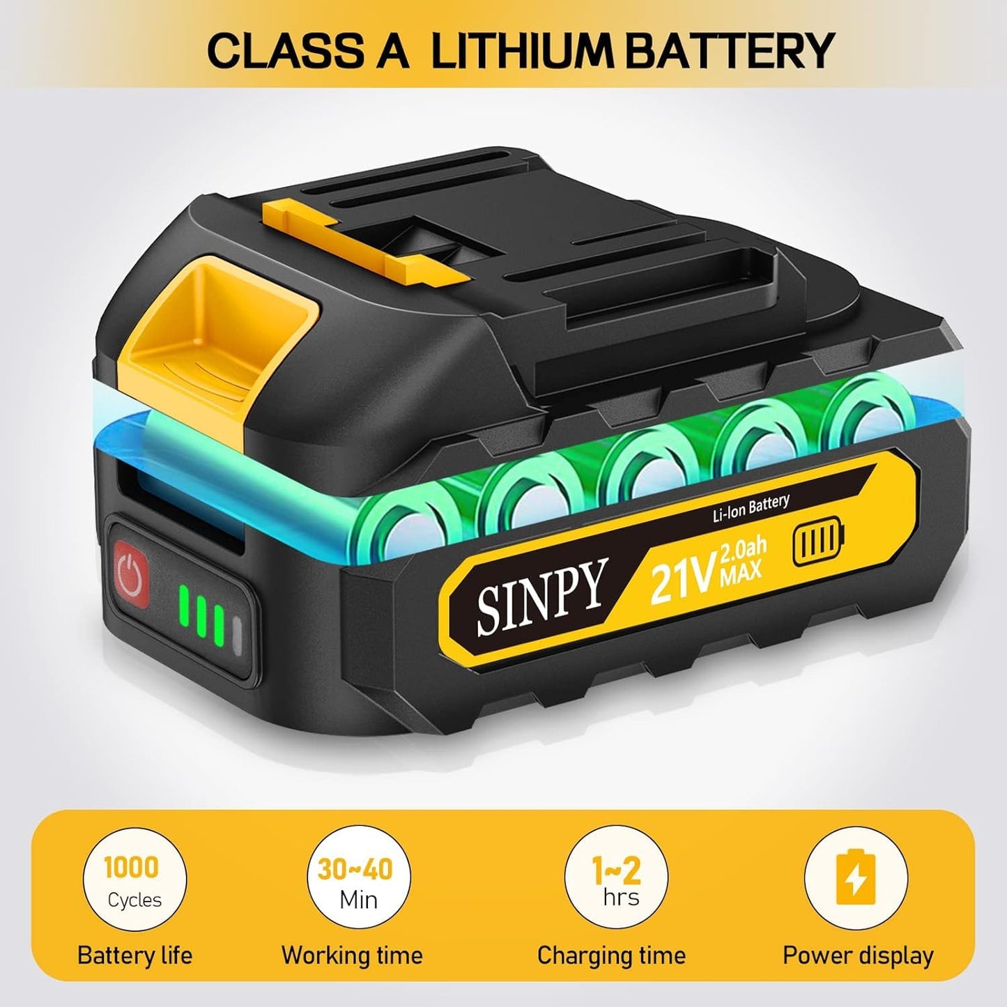 SINPY Gifts for Men Mini Chainsaw Cordless 6 Inch with 2 Battery and Quick Charger, Chainsaw Electric Small Chain Saw with Oiler System and Security Lock for Wood Cutting Stocking Stuffers for Men Dad