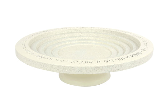 Wildlife World BSHBB2 Shenstone Bird Bath and Drinker Plate - Made from Sustainable Materials, Yellow, 4.72 in*17.52 in*17.52 in