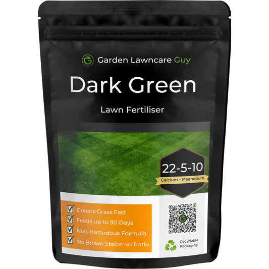 Dark Green Lawn Fertiliser - High in Nitrogen Greens Grass Fast - Feeds up to 90 Days - Child and Pet Friendly - Garden Lawncare Guy