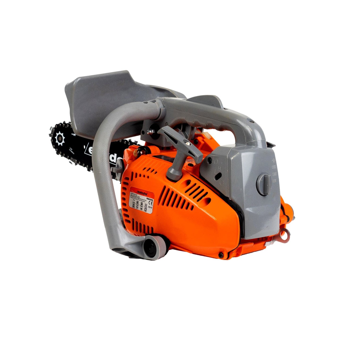 eSkde New Model CS26-S82 25.4cc Top Handle Petrol Chainsaw, Lightweight, Professional, Easy Start with 10” Bar, 2 Chains & Bar Cover; for All Types of Tree Maintenance.