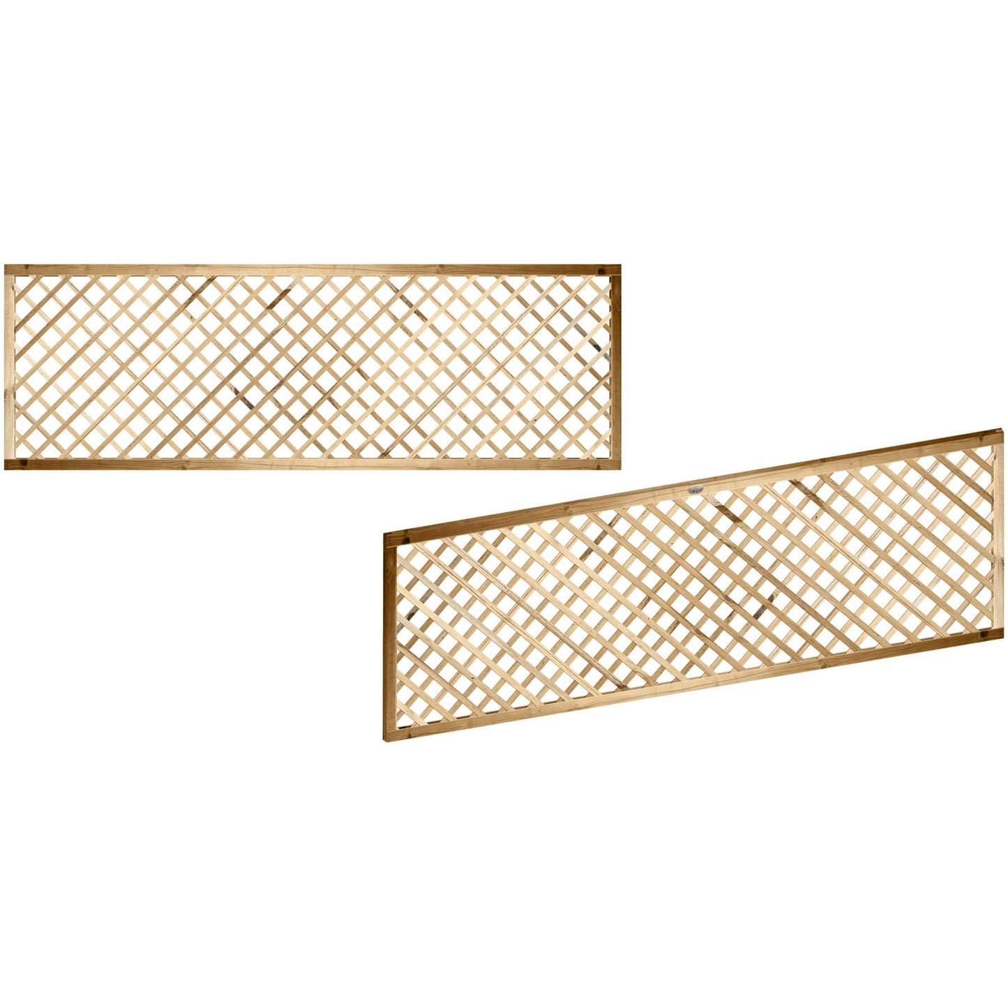 183cm x 60cm (6x2) Elite Diamond Trellis/Lattice Garden Screening Wood Fence