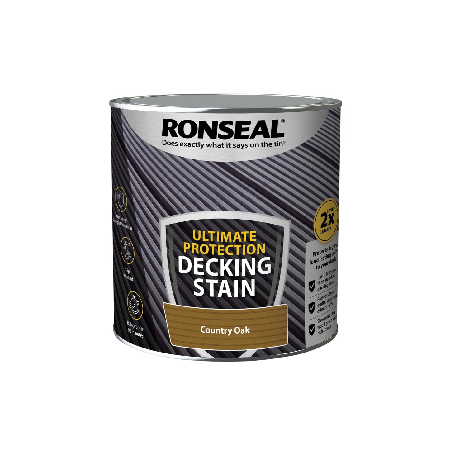 RONSEAL ULTIMATE DECKING STAIN COUNTRY OAK 2.5L, PAINT