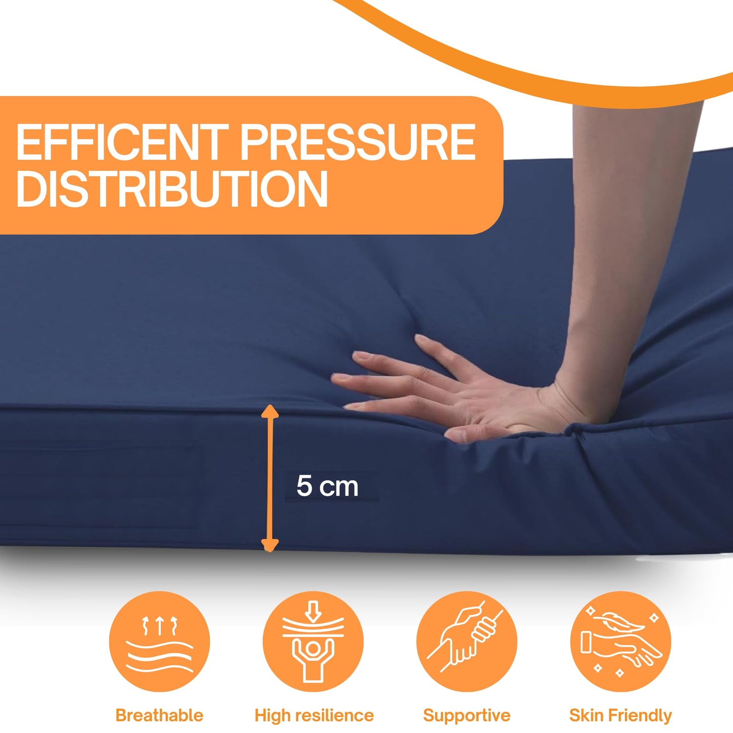 Crescent Textile 100% Waterproof Garden Bench Cushion 2/3/4 Seater Outdoor Long Bench Seat Pad for Lawn & Garden, Patio, Office, Coffee Shop with Removable Cover (2 Seater 108cm x 45cm x 5cm, Green)