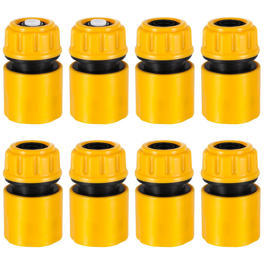XINRUI 8 Pcs Hose Connector Kit. 2 Nozzle, 6 Quick-Connectors, 1/2 Inch NPT, Plastic, HOSE_PIPE_FITTING