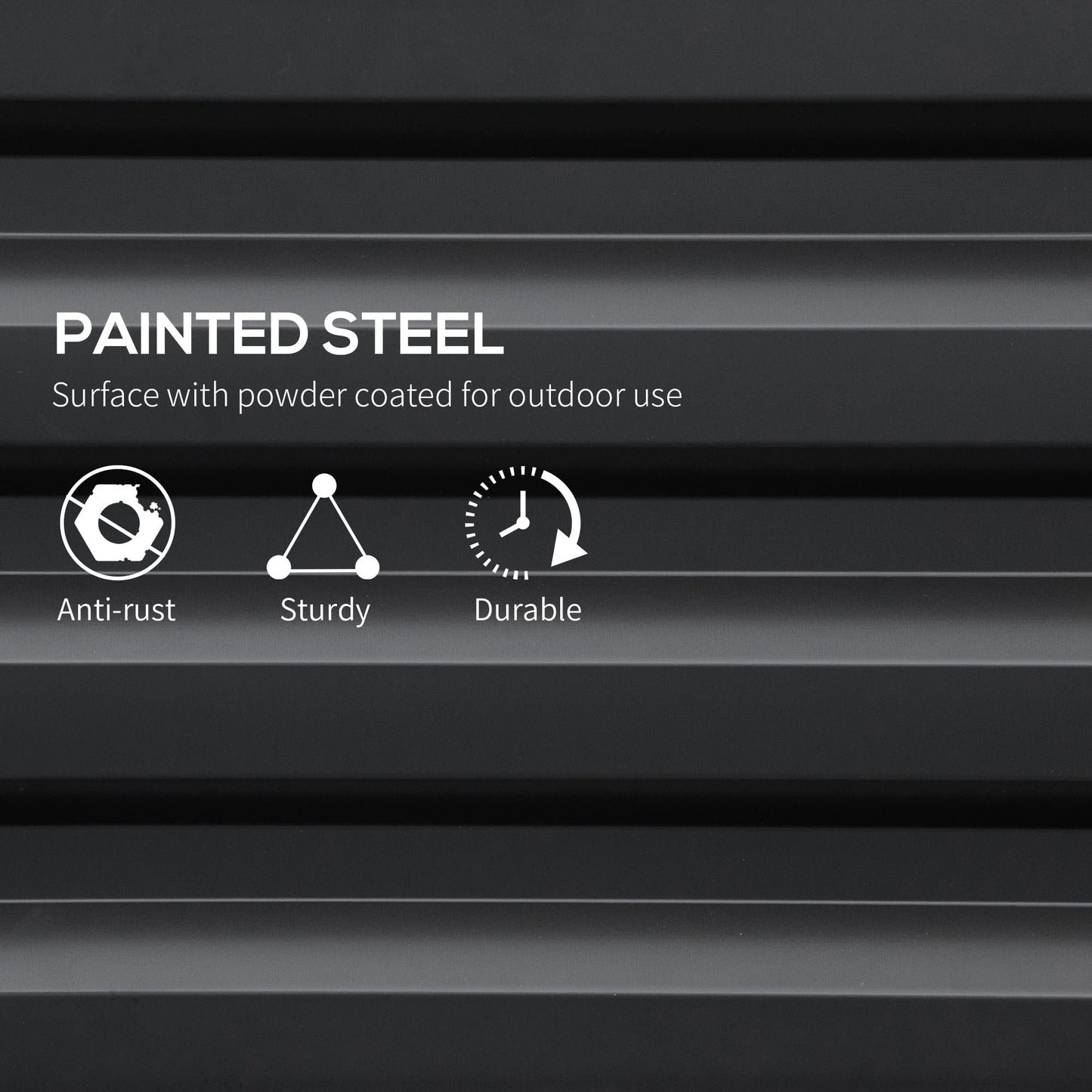 Outsunny 216L Raised Bed for Garden, Galvanised Outdoor Planter Flower Pot for Herbs and Vegetables, Use for Patio, Garden, Balcony, 120 x 60 x 30.5cm, Grey