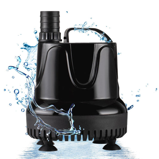 hygger Submersible Water Pump,2500L/H 60W Aquarium Water Pump,Ultra Quiet Fountain Water Change Aquarium Water Feature Pump Fish Tank Circulation Pump with 3 Nozzles,for Pond Garden Fish Tank