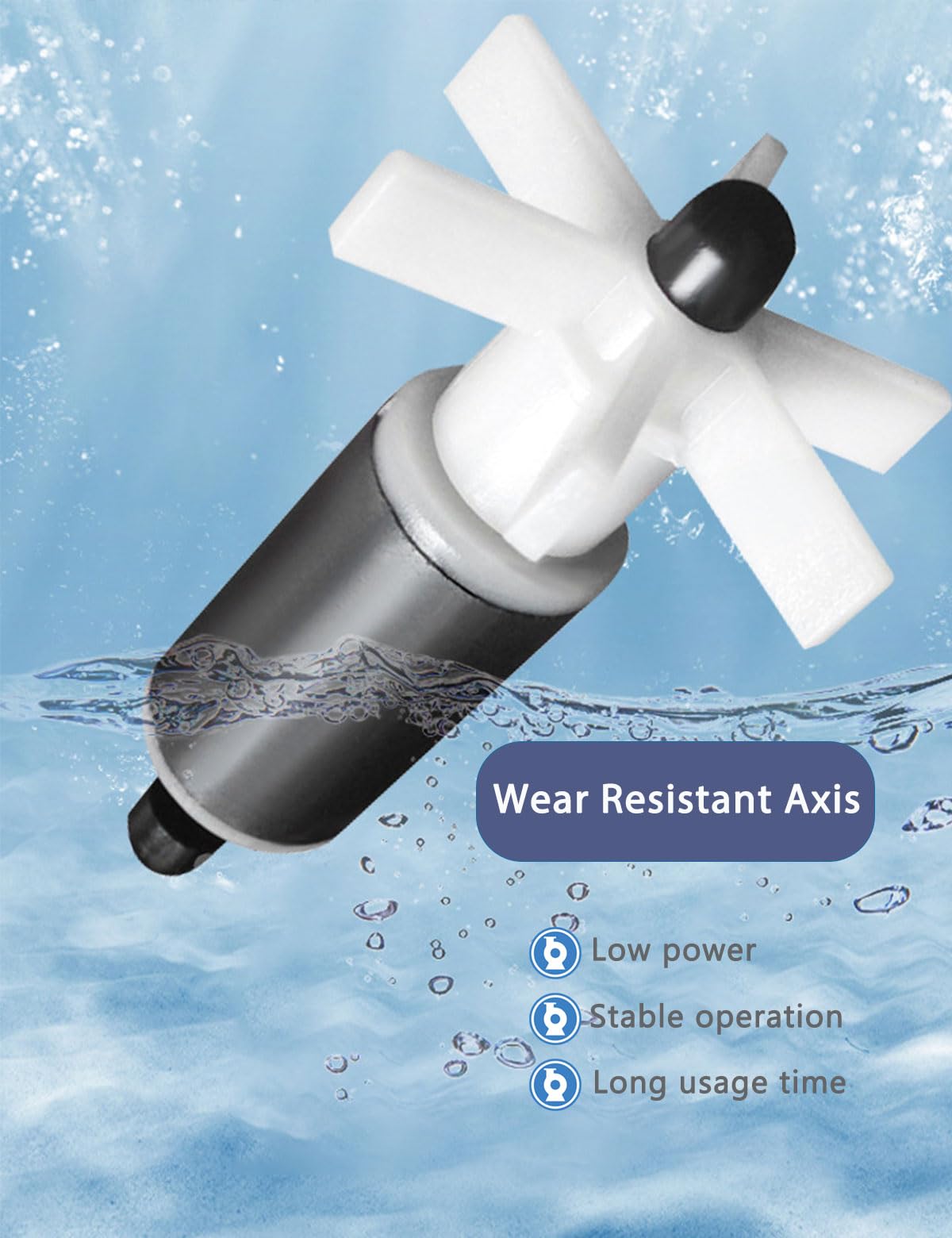 KINGYEENUO Aquarium Pump, Water Pump, Pond Pump, Submersible Pump 25W, 400GPH(1500L/H), 3 Nozzles, with 8.2ft High Lift, Ultra Quiet Water Pump for Aquariums, Fish Tank, Pond Fountain, Hydroponics