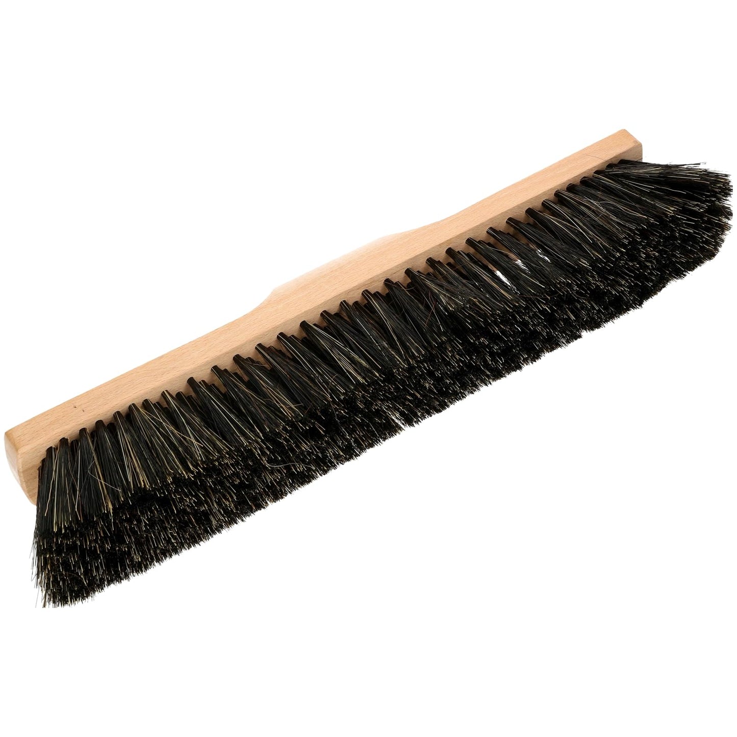 Indoor Broom Soft Bristle Sweeping Brush - Ideal Kitchen Broom for Laminate, Vinyl, Wooden Floors - Flexible Nylon & Natural Bristles, 120cm Wooden Handle - Perfect for Fine Dust & Crumbs (30cm / 12”)